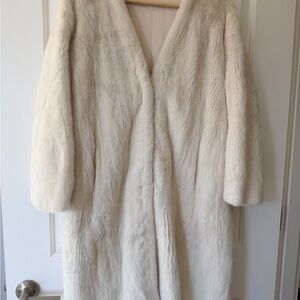 Kopenhagen Fur Ivory Sheared Mink Coat Superior Grade Regular Size Women's Mink